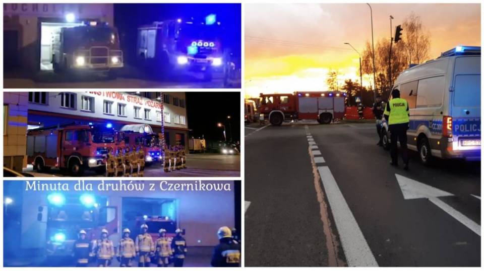 Łódzkie: Tysiące strażaków w hołdzie druhom z OSP Czernikowo! W żałobie zawyły syreny i rozbłysły światła jednostek