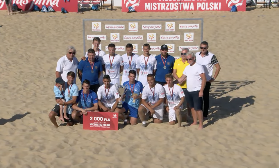 BSC Termy Poddębice Młodzieżowym Wicemistrzem Polski w Beach Soccerze, Filip Mańka najlepszym bramkarzem turnieju!