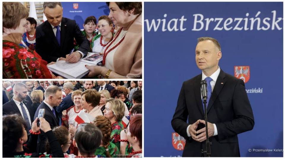 Andrzej Duda: "Jestem ogromnie dumny, że jako pierwszy urzędujący Prezydent RP przyjechałem tu, do Brzezin"