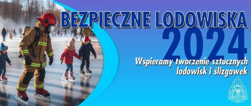 Komenda Powiatowa PSP w Brzezinach organizuje akcję „Bezpieczne Lodowiska 2024”