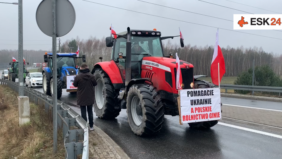 Rozpoczął się kolejny protest rolników z regionu. Będą duże utrudnienia